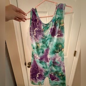 Colorful Tie-Dye Leotard